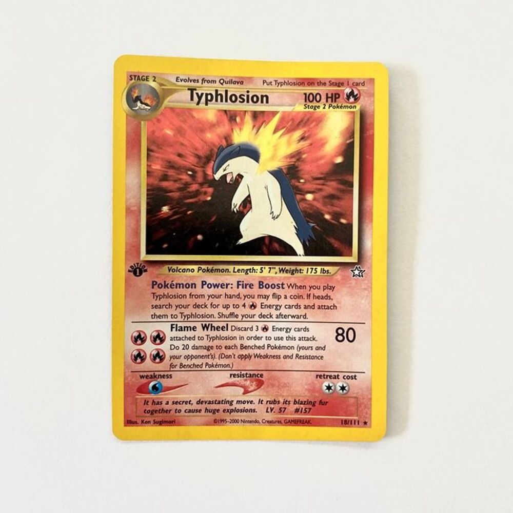Typhlosion [1st Edition] #18 Pokemon Neo Genesis